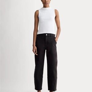 Everlane Black Utility Barrel Pant
